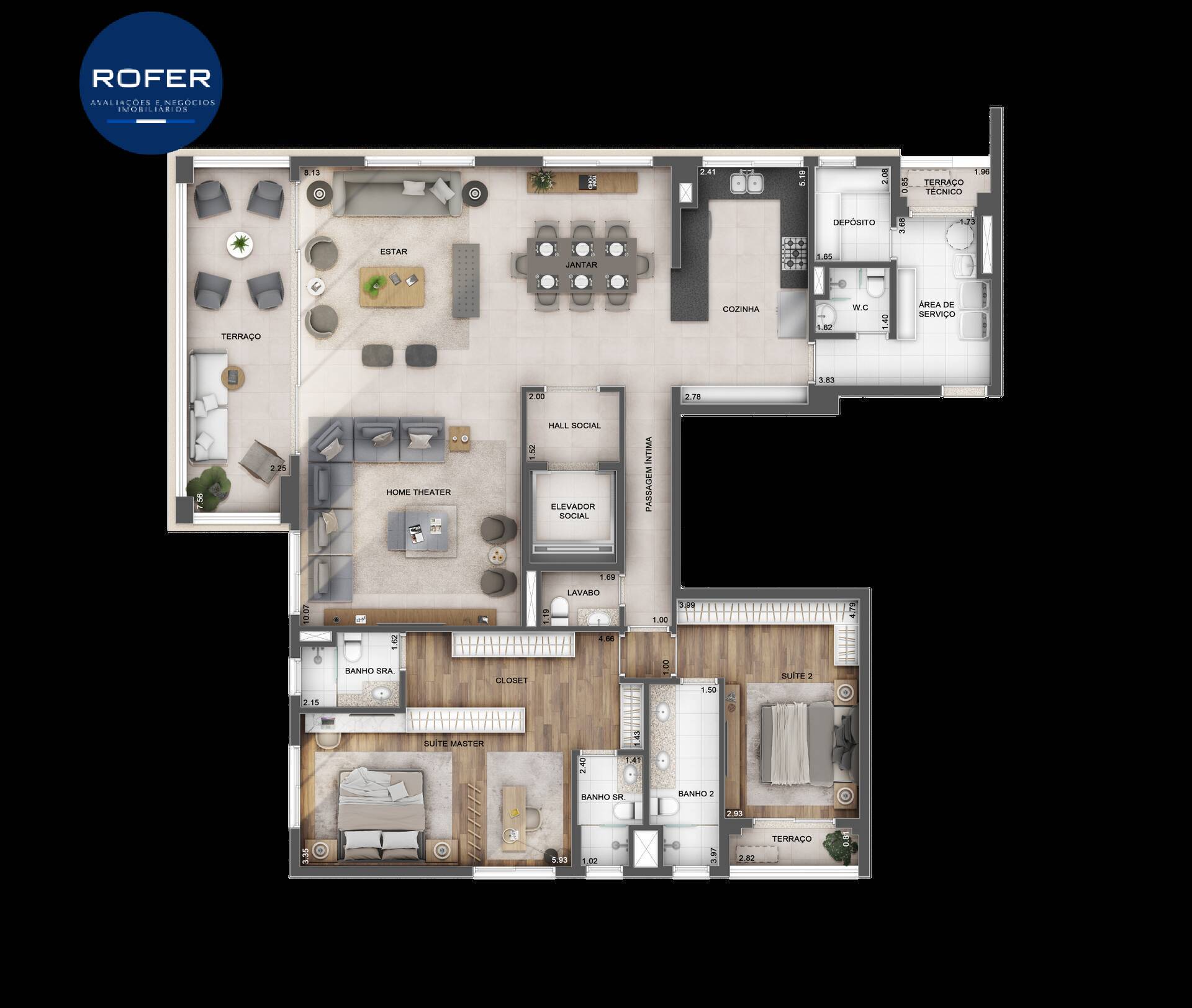 Apartamento à venda com 3 quartos, 371m² - Foto 40