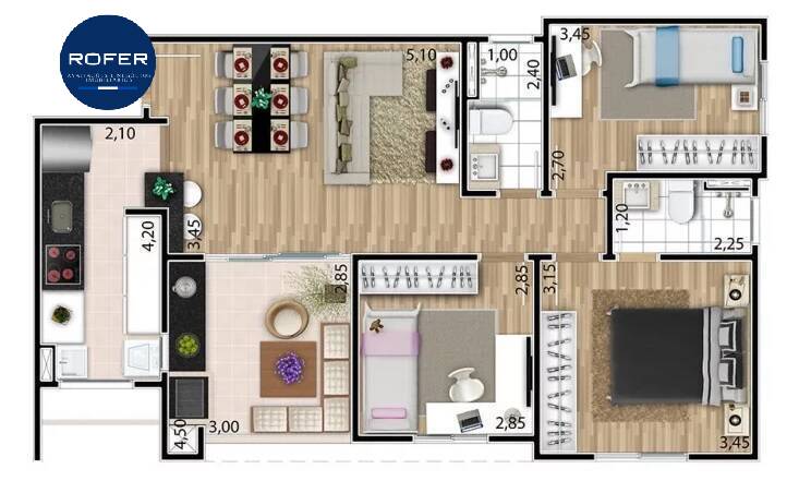 Apartamento à venda com 3 quartos, 79m² - Foto 13