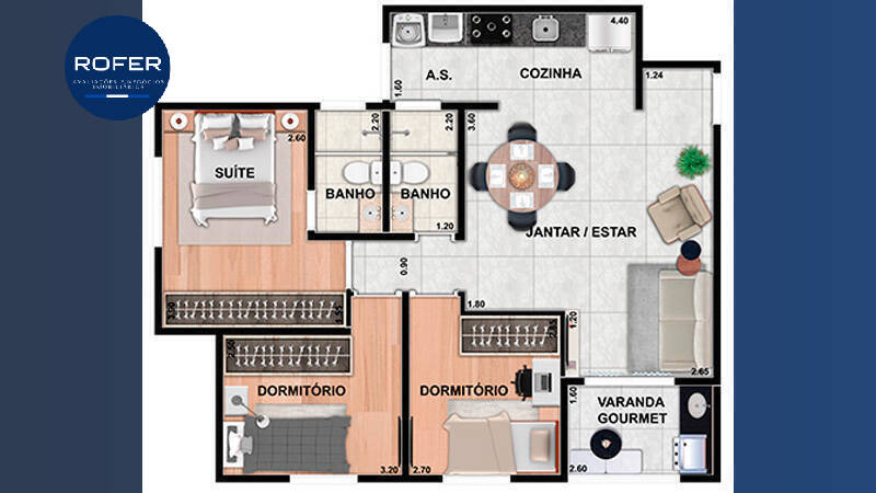 Apartamento à venda com 3 quartos, 75m² - Foto 9