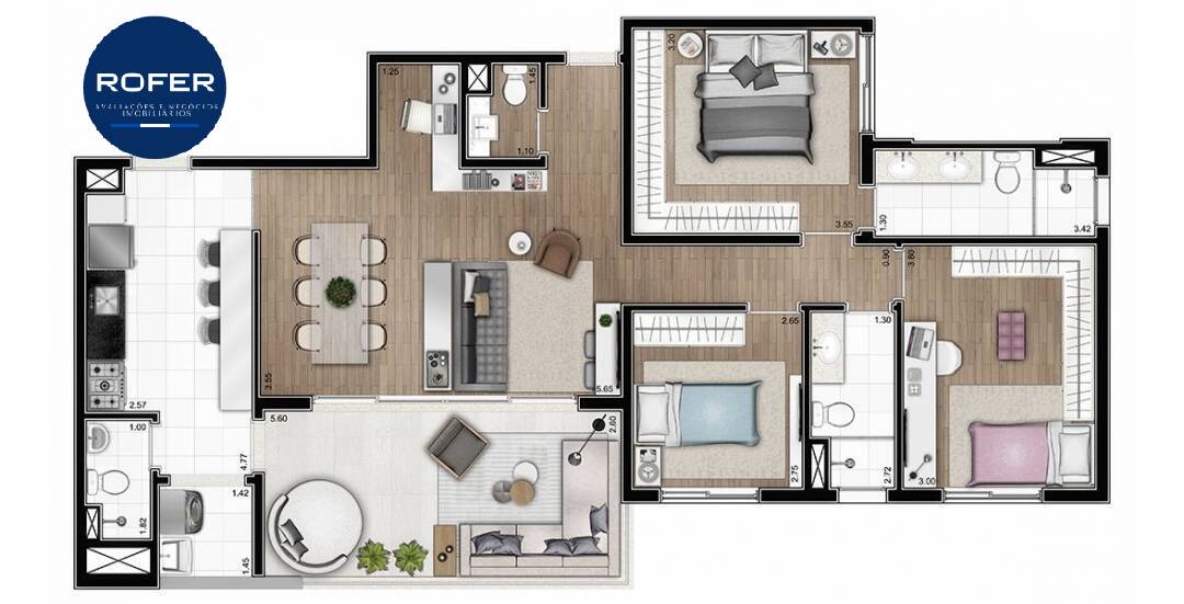 Apartamento à venda com 3 quartos, 116m² - Foto 11