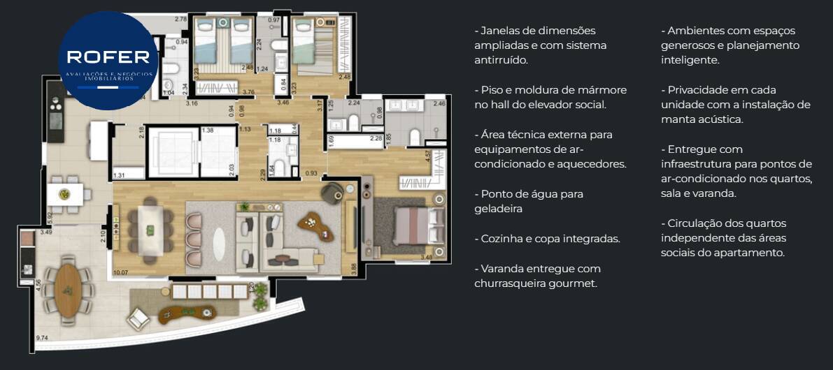 Apartamento à venda com 3 quartos, 185m² - Foto 28