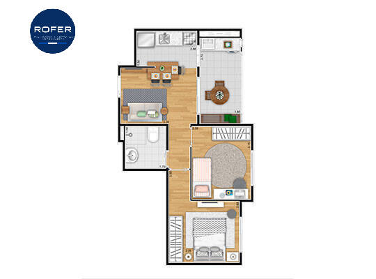 Apartamento à venda com 2 quartos, 47m² - Foto 24