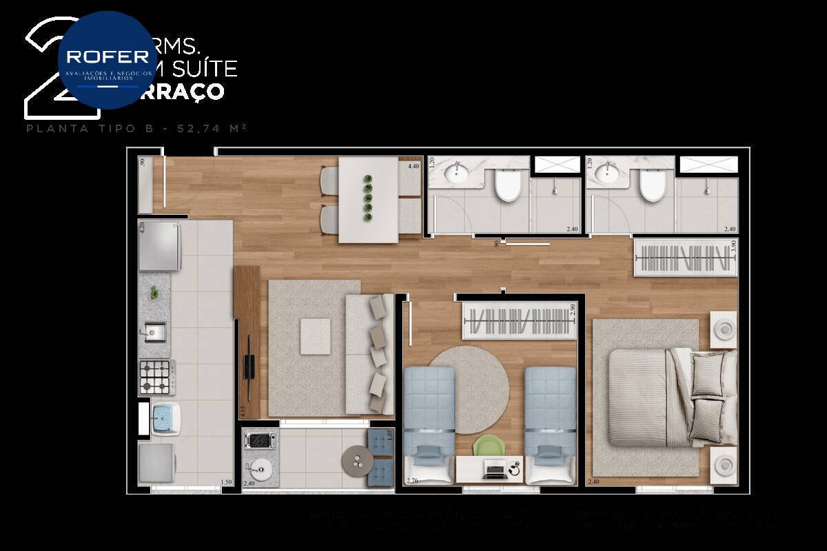 Apartamento à venda com 2 quartos, 54m² - Foto 33