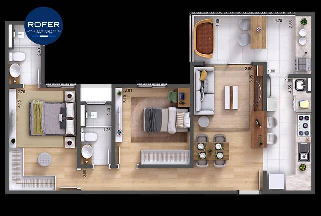 Apartamento à venda com 3 quartos, 84m² - Foto 23