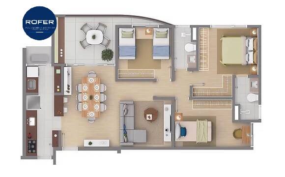 Apartamento à venda com 3 quartos, 97m² - Foto 13