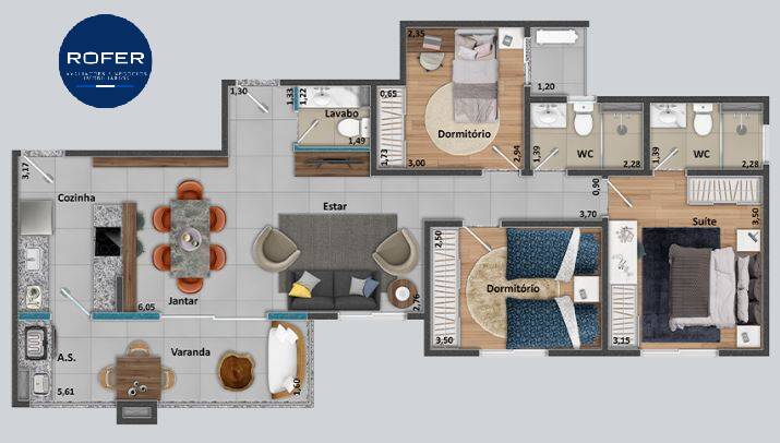 Apartamento à venda com 3 quartos, 92m² - Foto 24