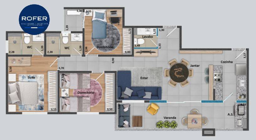 Apartamento à venda com 3 quartos, 92m² - Foto 25