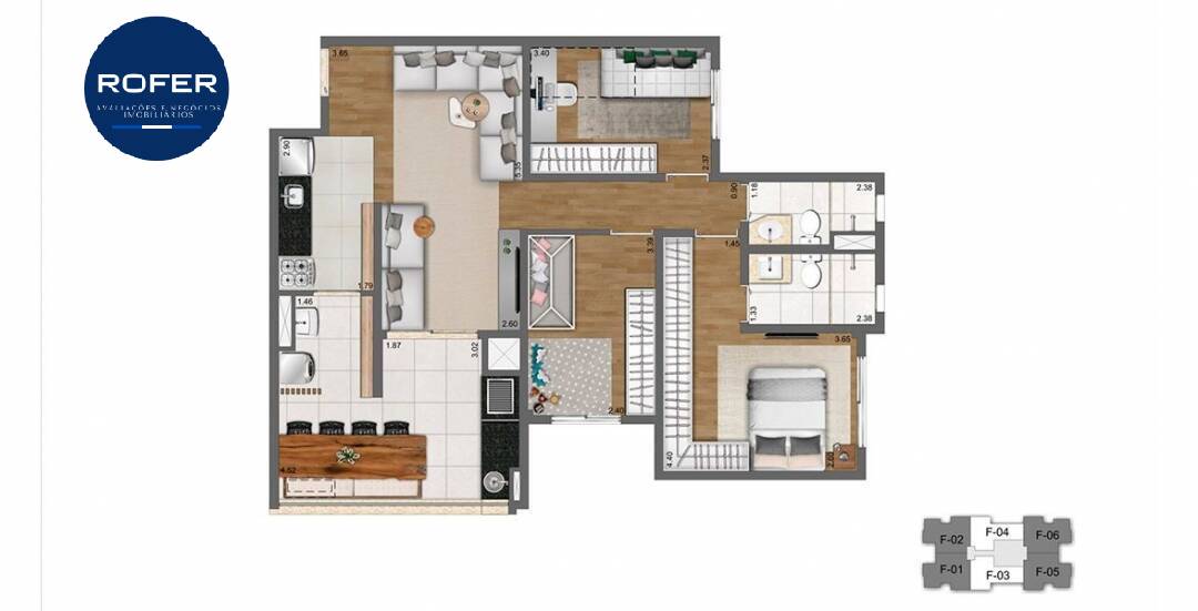 Apartamento à venda com 3 quartos, 109m² - Foto 14