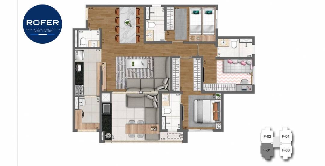 Apartamento à venda com 3 quartos, 109m² - Foto 15